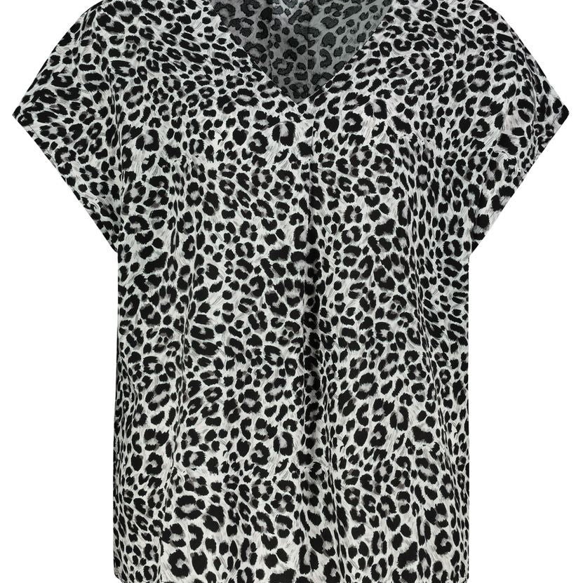 Damen, Bluse kurzarm