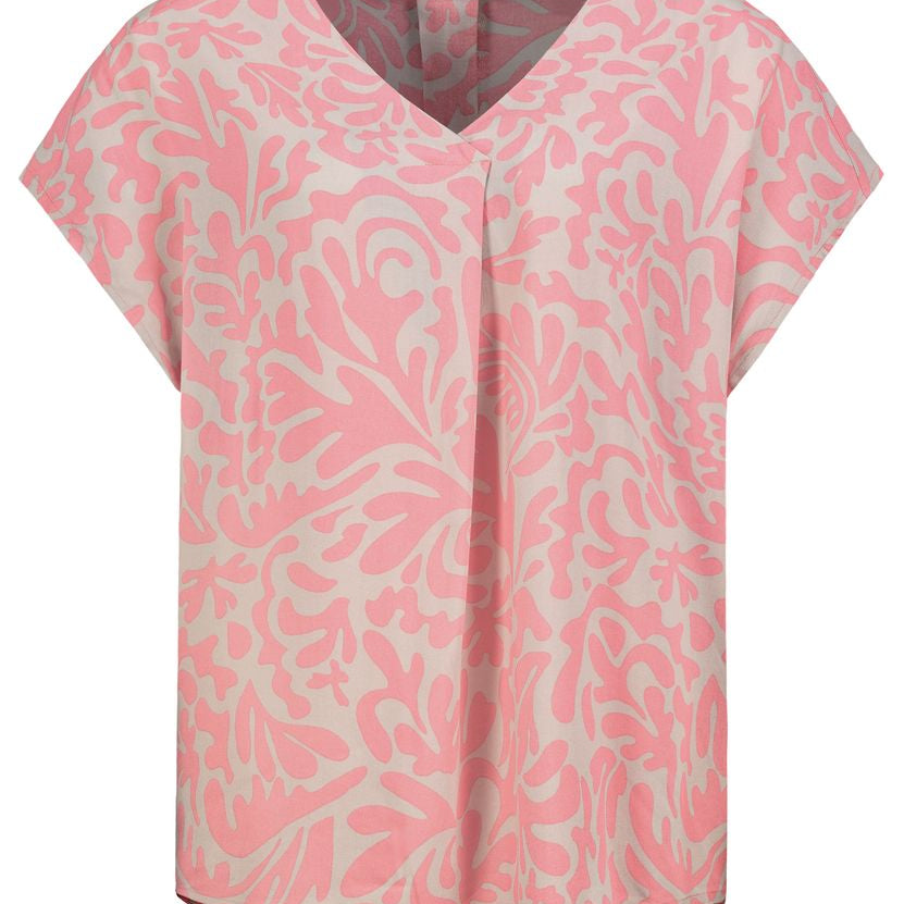 Damen, Bluse kurzarm