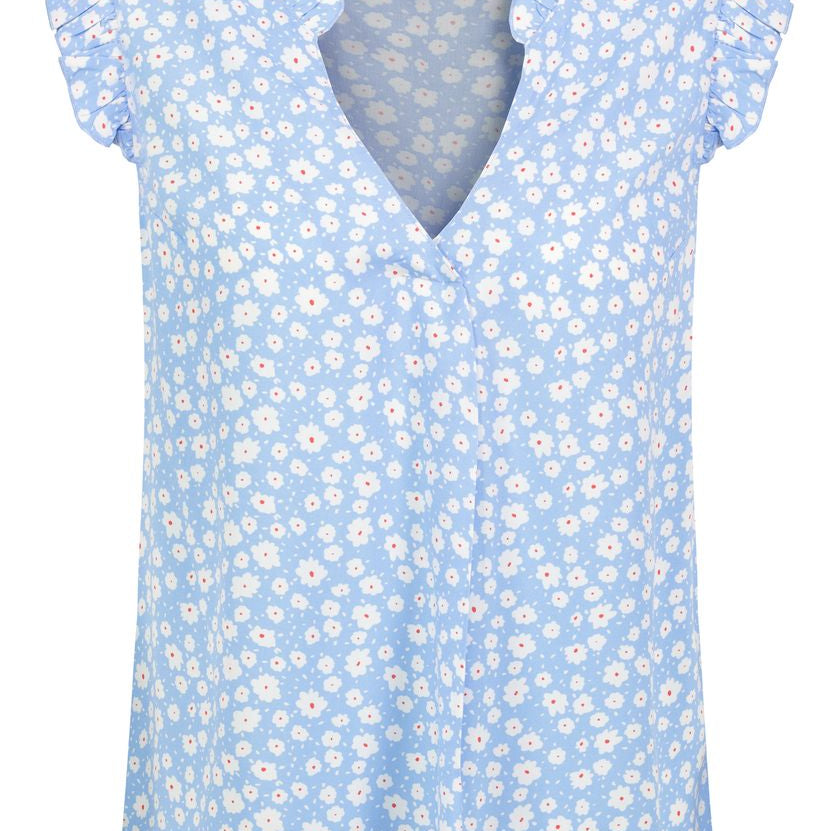 Damen, Bluse kurzarm