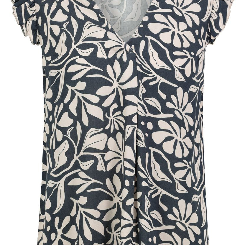 Damen, Bluse kurzarm