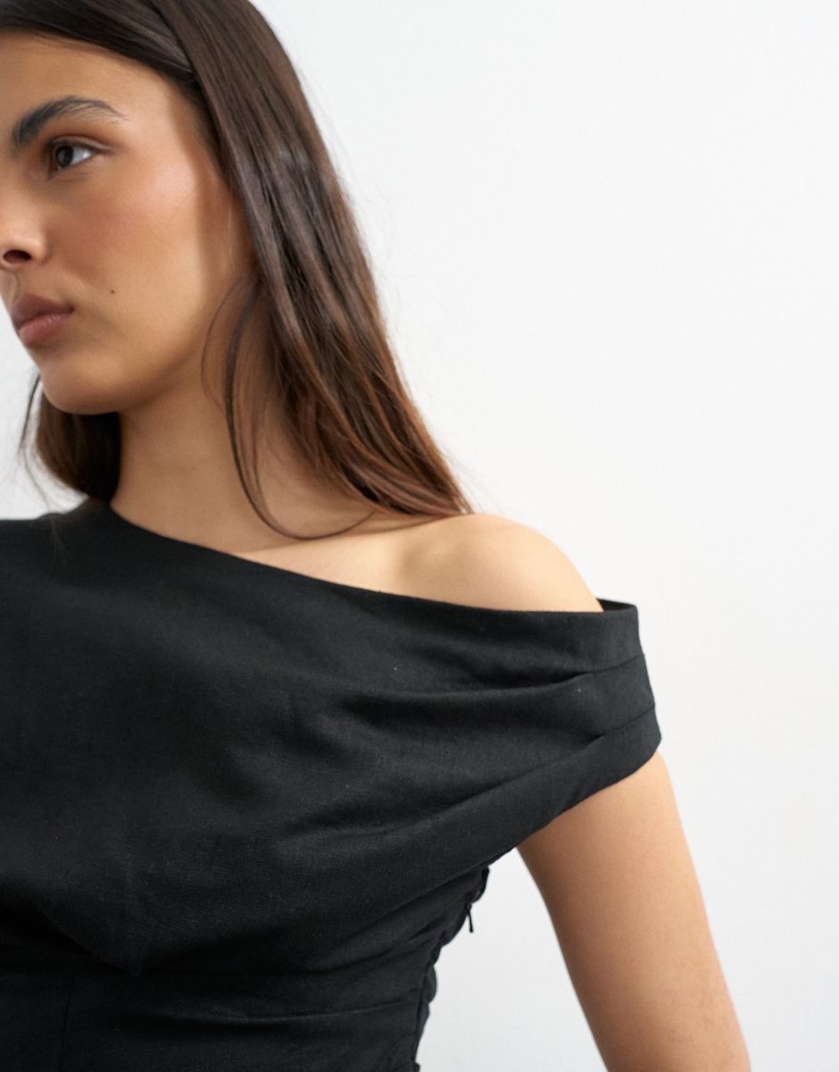 TSCASA CINCHED WAIST TOP WVN