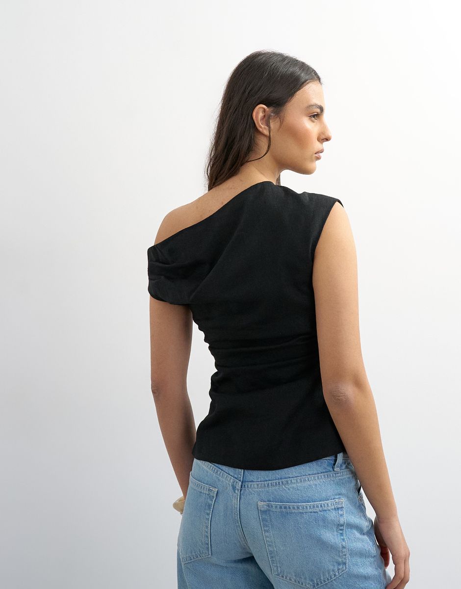 TSCASA CINCHED WAIST TOP WVN
