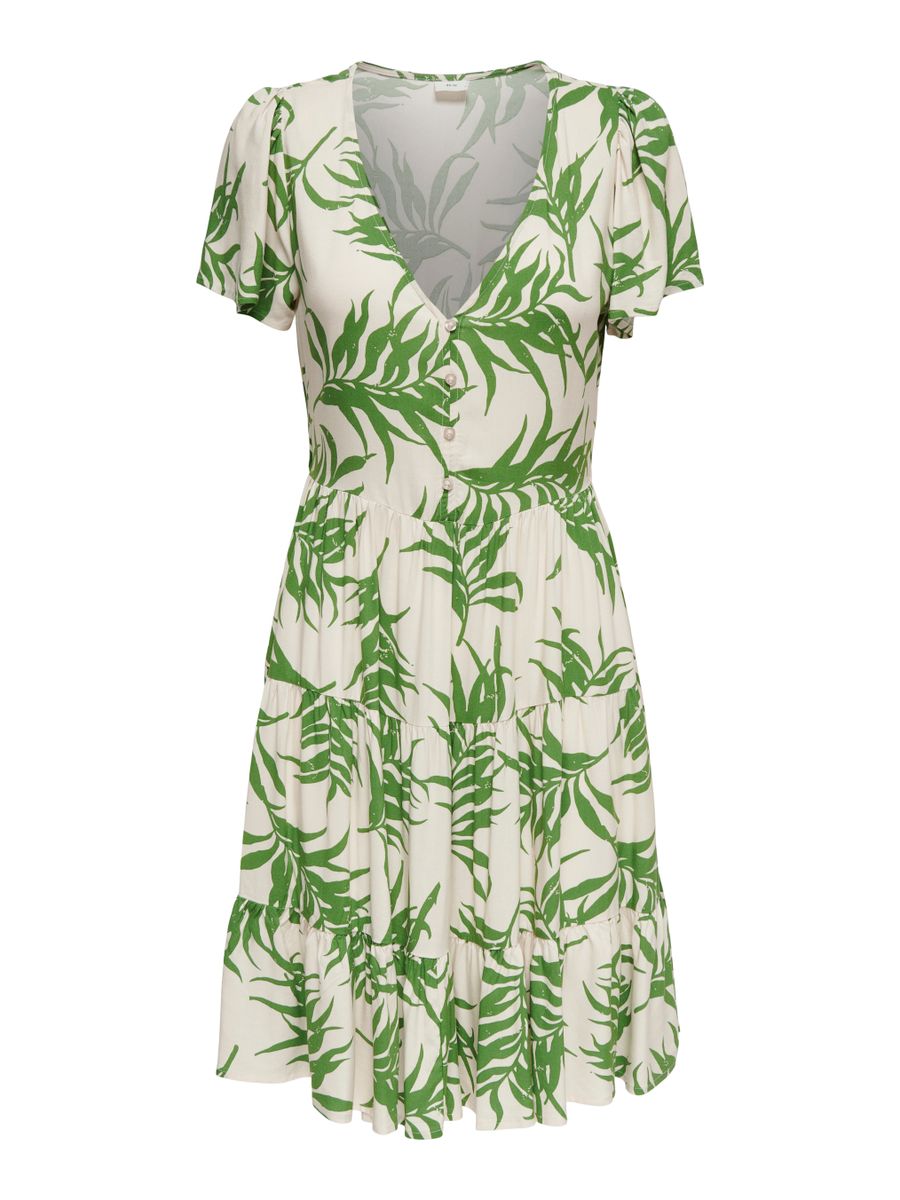 JDYSEZEN LIFE S/S BUTTON DRESS WVN DIA