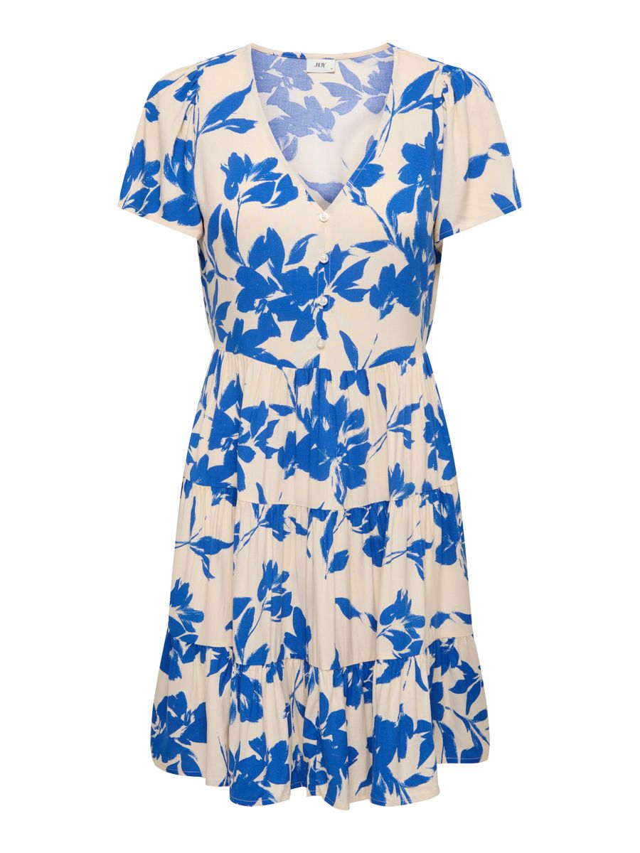 JDYSEZEN LIFE S/S BUTTON DRESS WVN DIA