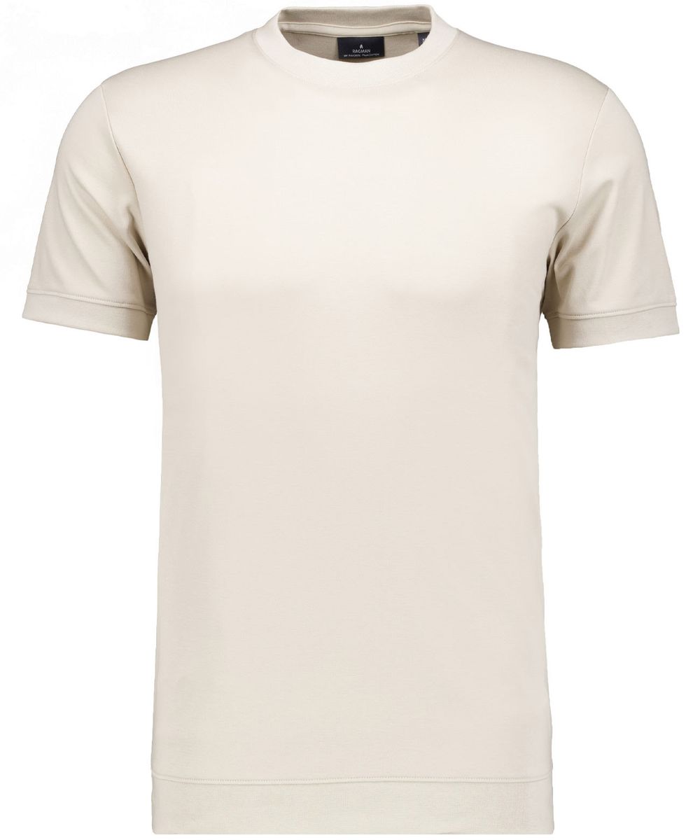 Pima T-Shirt Rundhals mit Bündchen