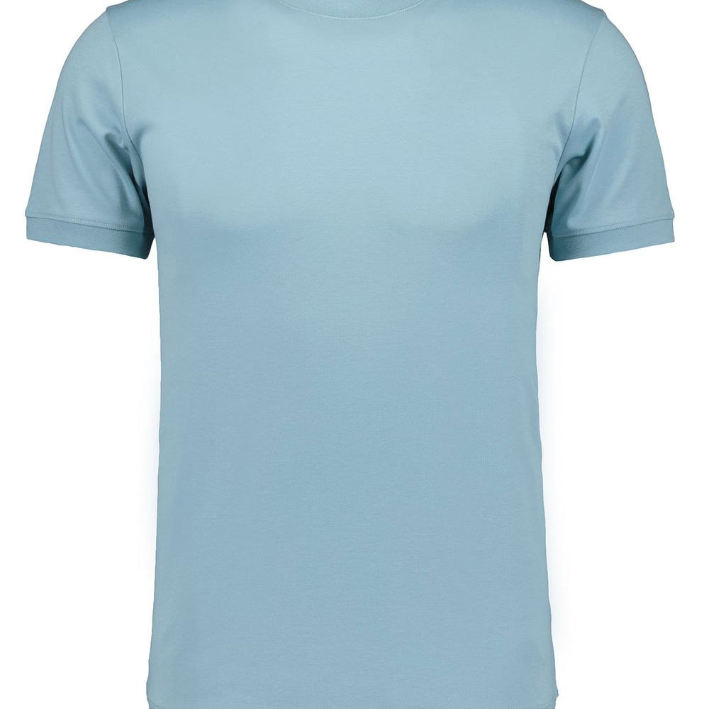 Pima T-Shirt Rundhals mit Bündchen