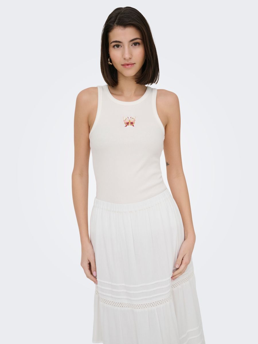 JDYTULLE LIFE EMB TANK TOP JRS