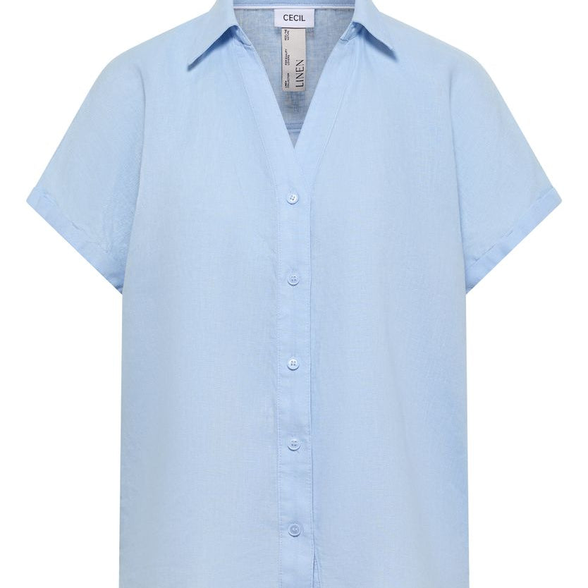 Dropped Shoulder Bluse aus Leinen