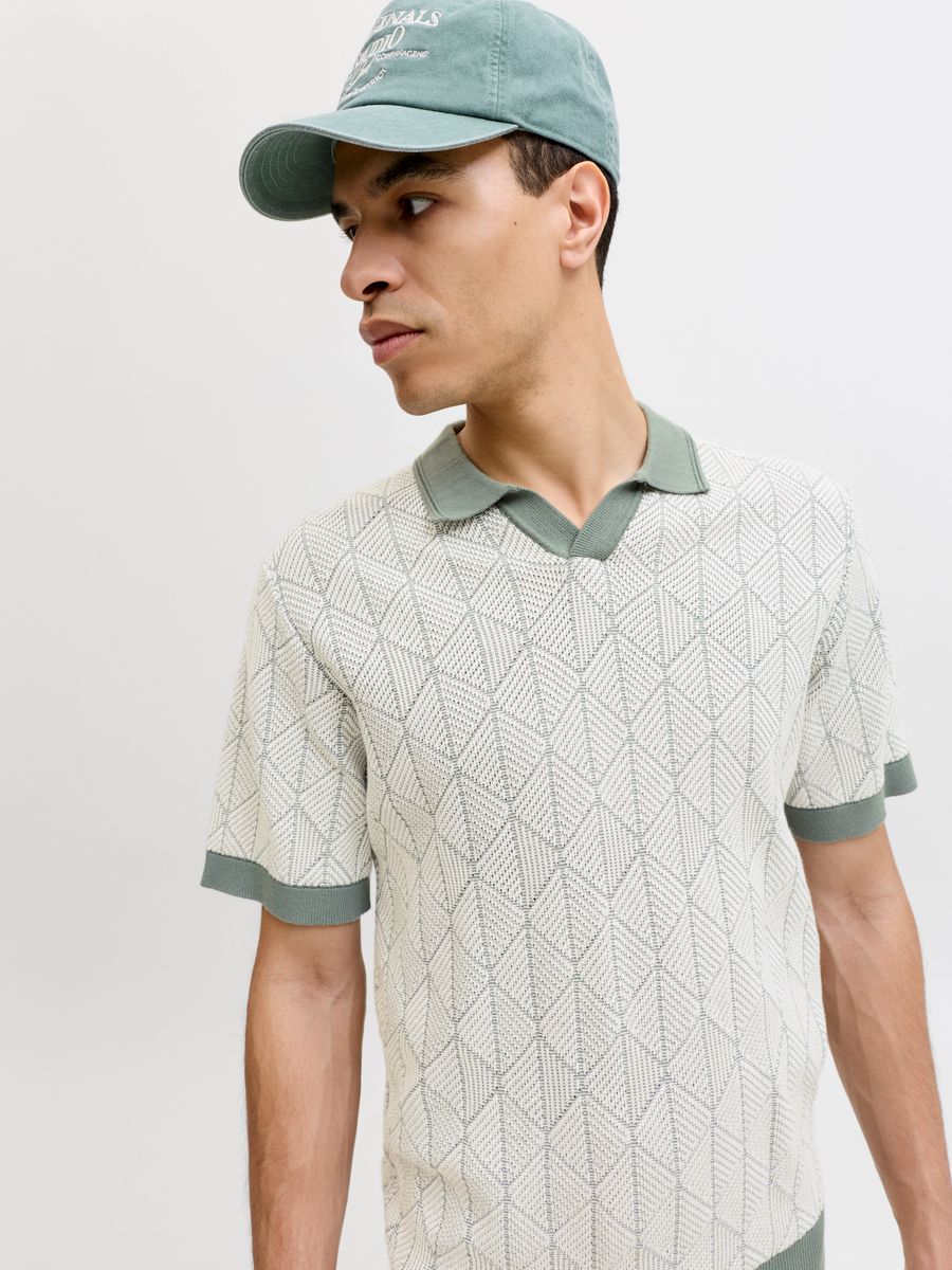 JPRBLUBLAKE STRUCTURE KNIT SPLIT NE