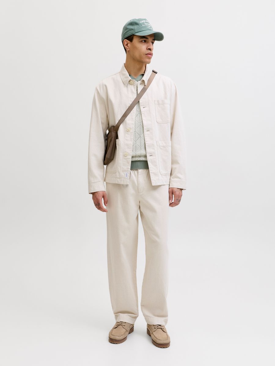 JPRBLUBLAKE STRUCTURE KNIT SPLIT NE