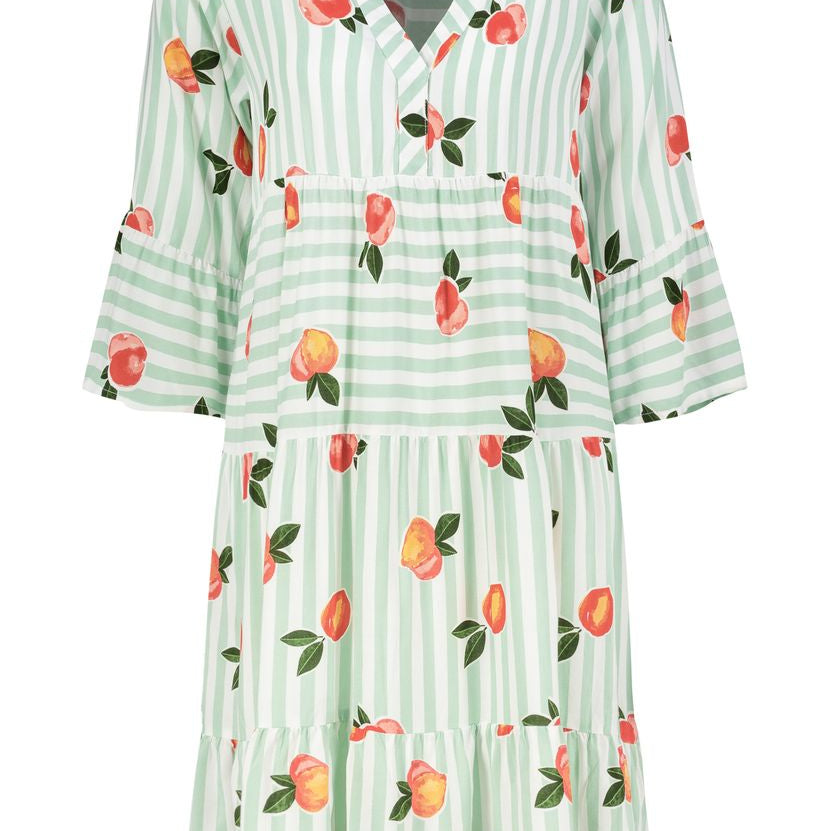 Damen, Kleid kurzarm