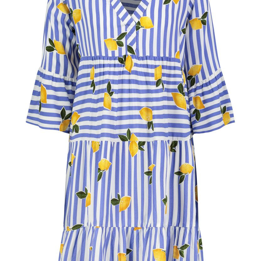 Damen, Kleid kurzarm