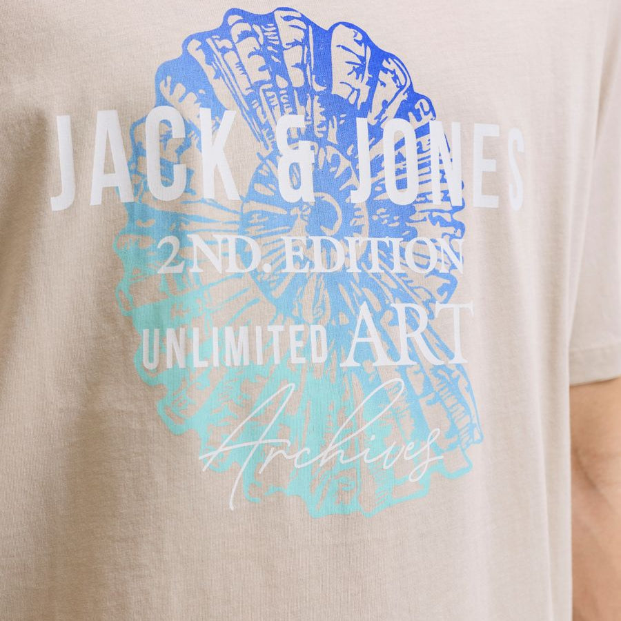 JJGRADIENT PRINT TEE SS CREW NECK LN