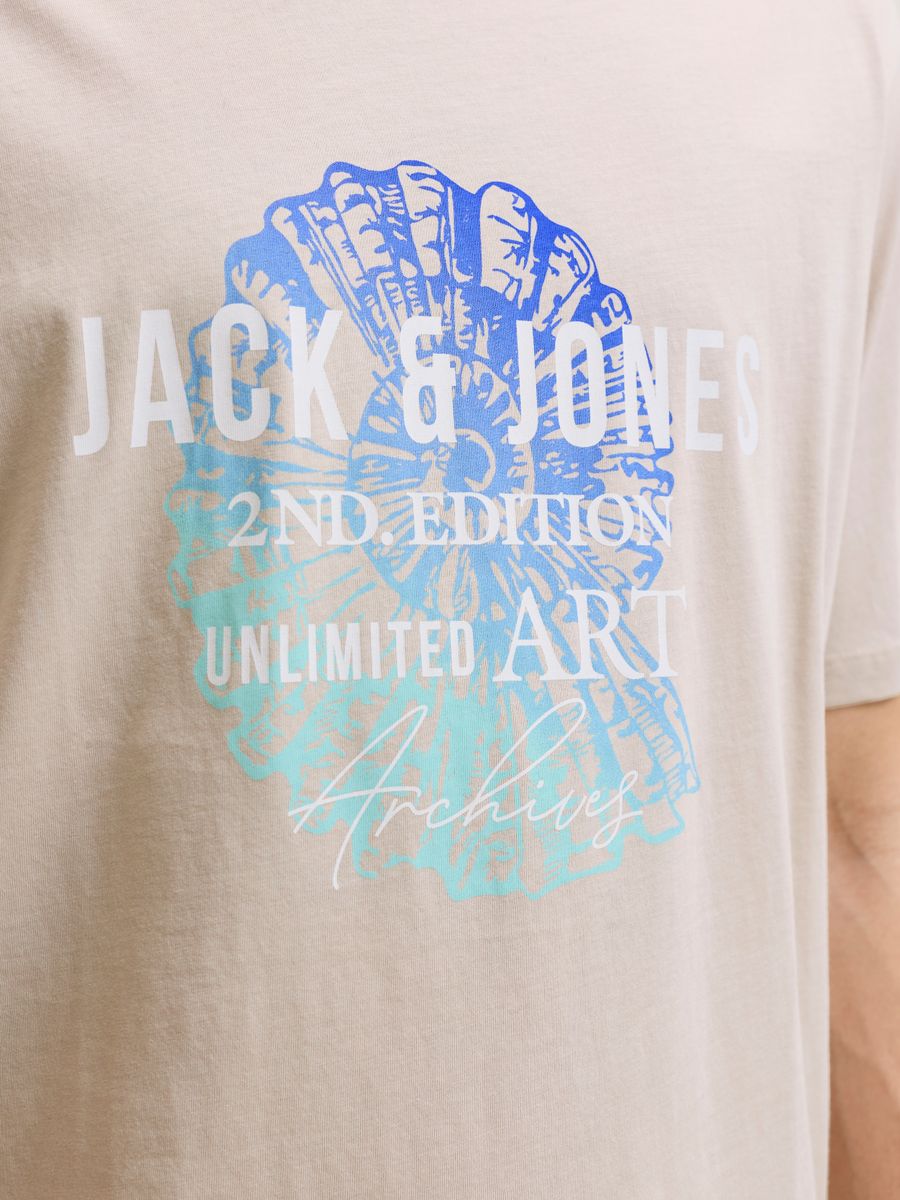 JJGRADIENT PRINT TEE SS CREW NECK LN