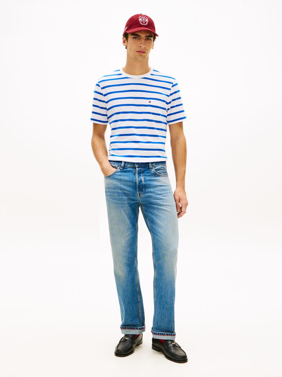 ESS REG FIT STRIPE POCKET TEE