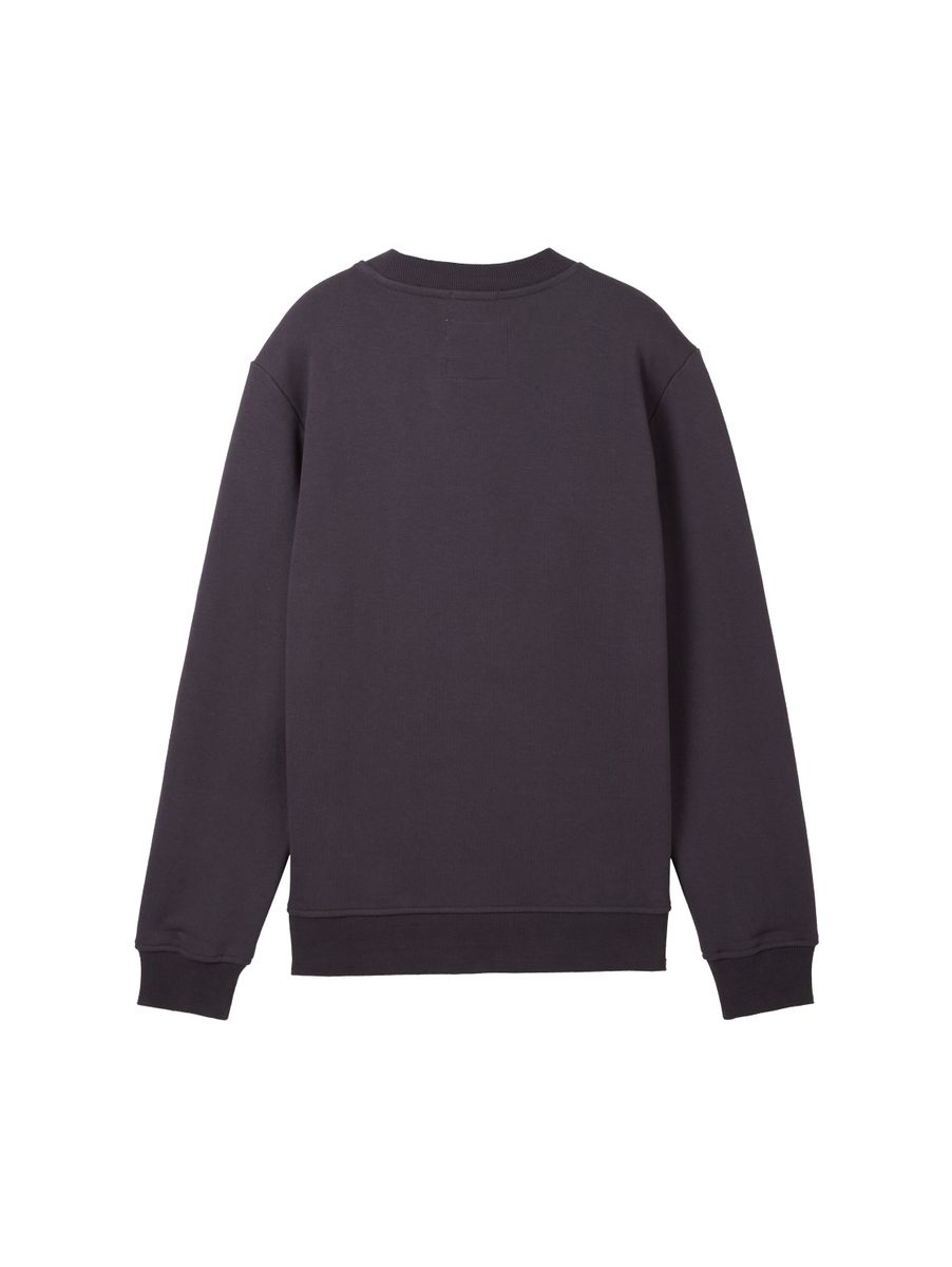 basic badge sweatshirt