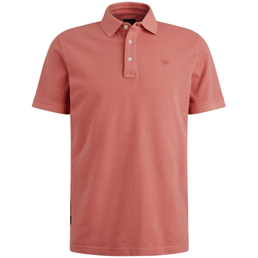 Short sleeve polo pique garment dy