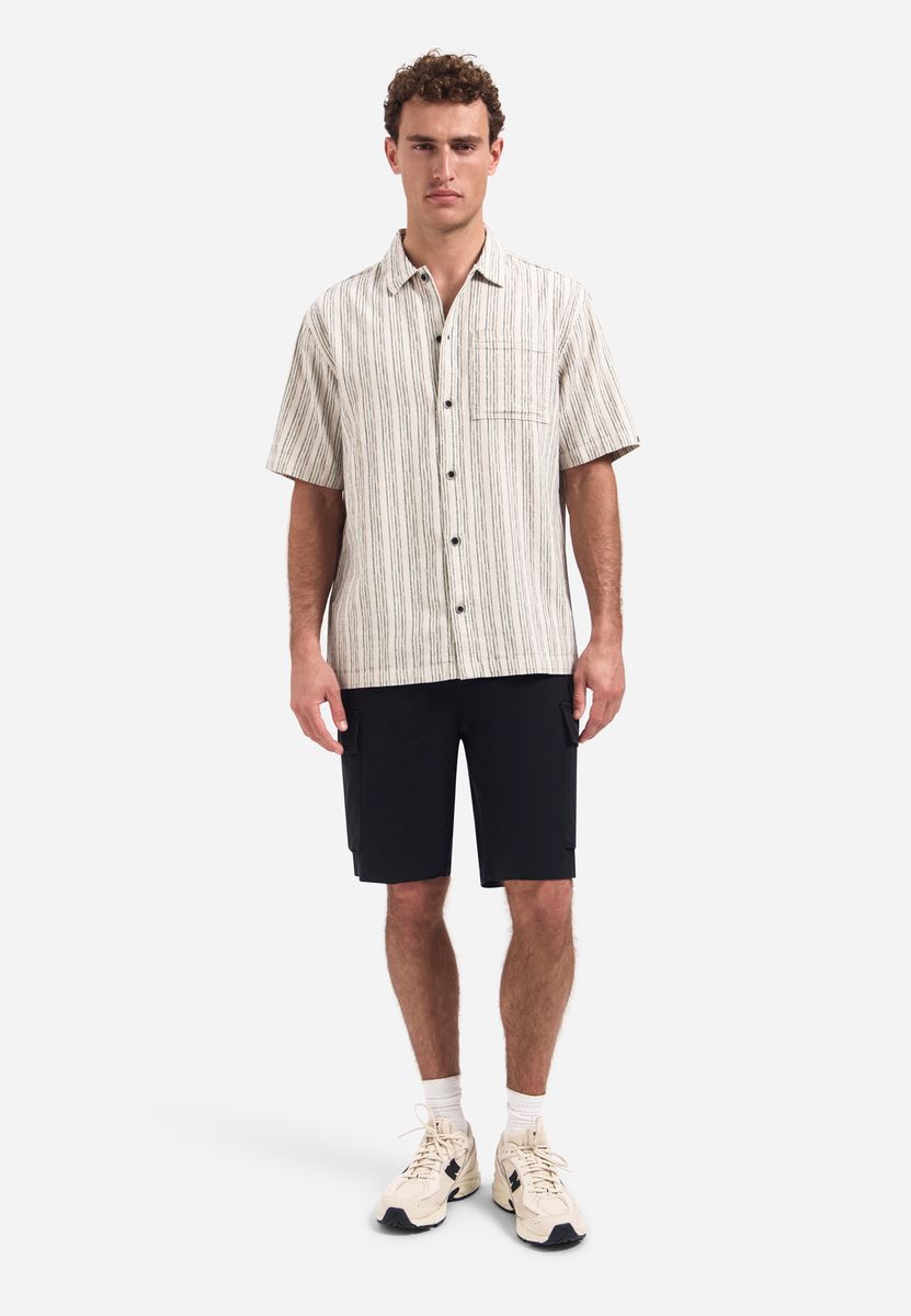Shirt Short Sleeve Fancy Striped
