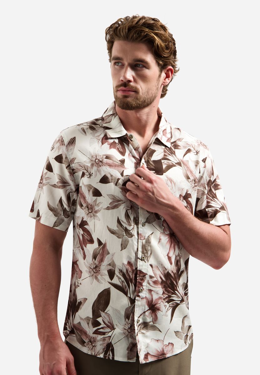 Shirt Short Sleeve Allover Printed