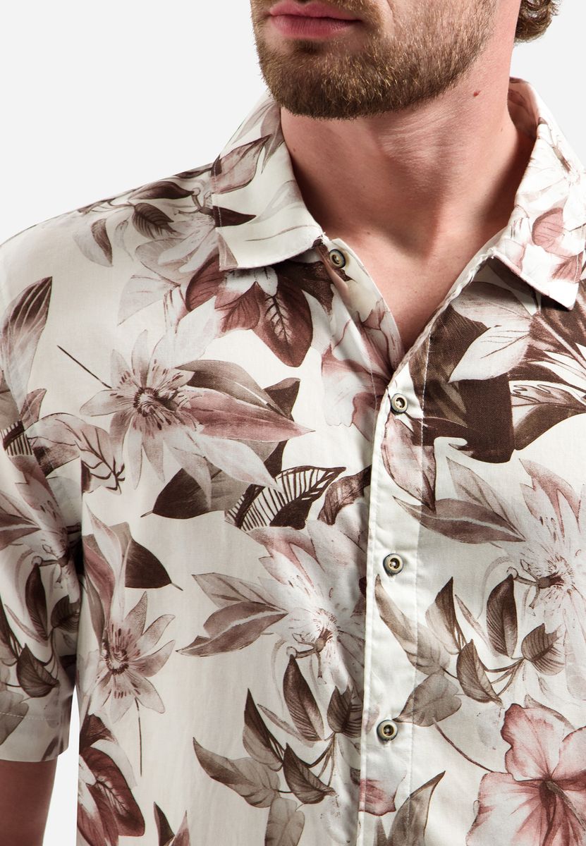 Shirt Short Sleeve Allover Printed