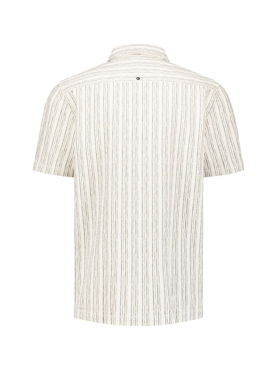 Shirt Short Sleeve Fancy Striped