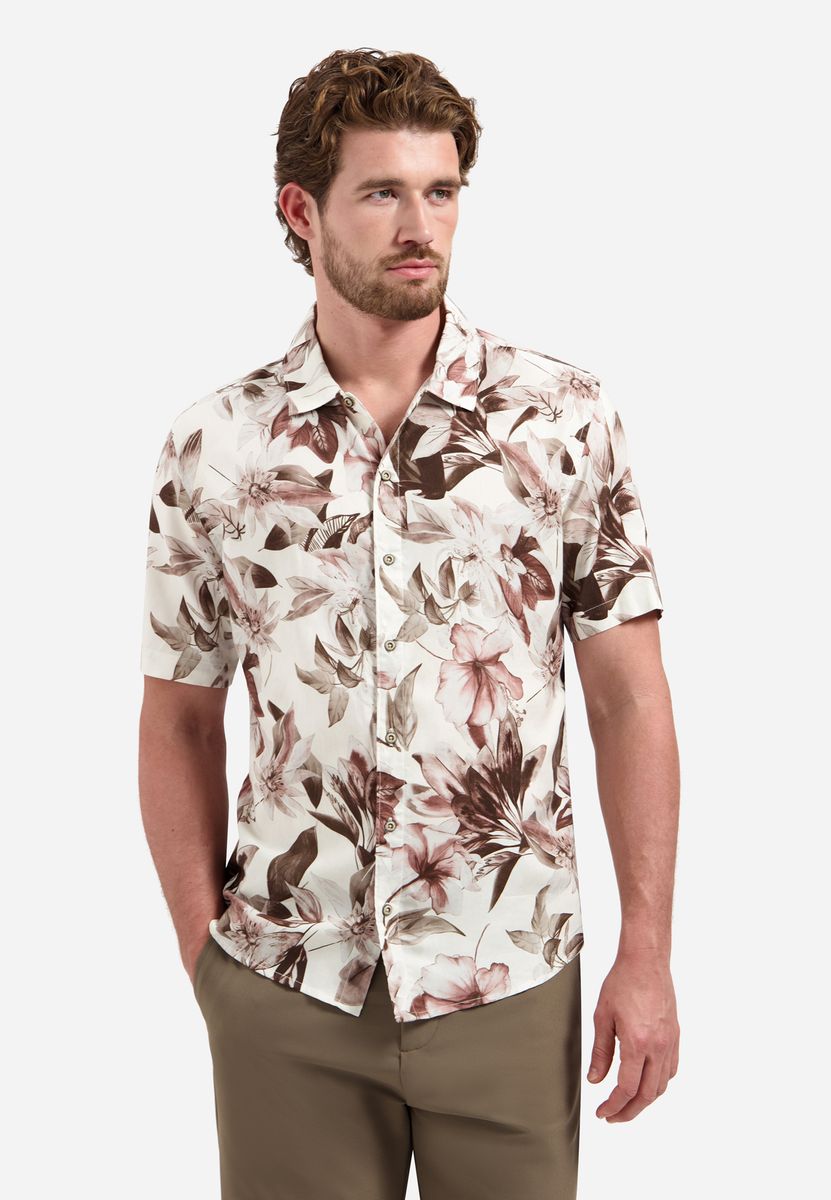 Shirt Short Sleeve Allover Printed