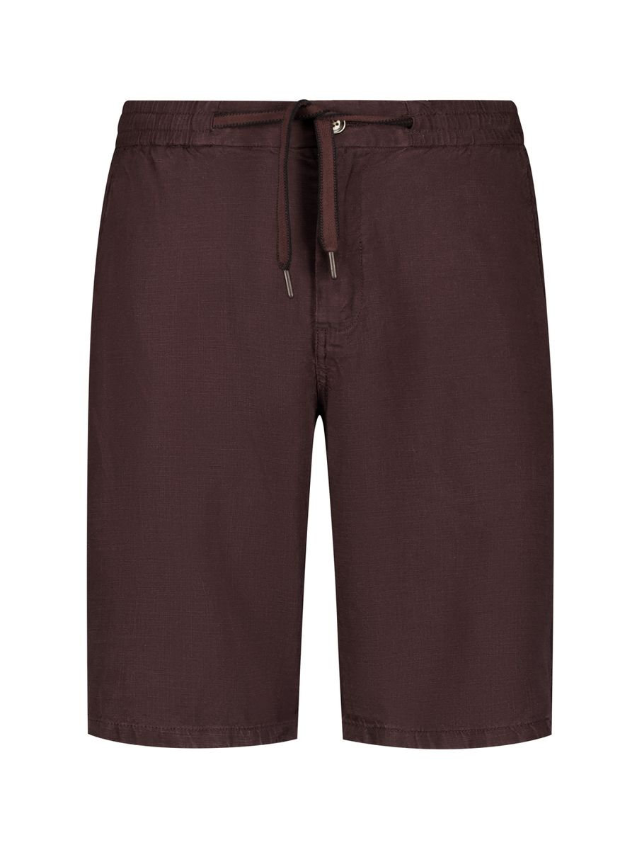 Short Chino With Linen, Garment Dyed
