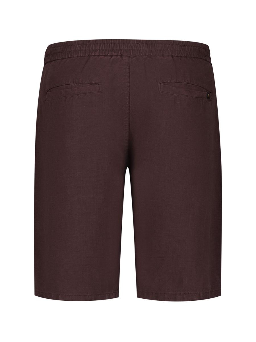 Short Chino With Linen, Garment Dyed
