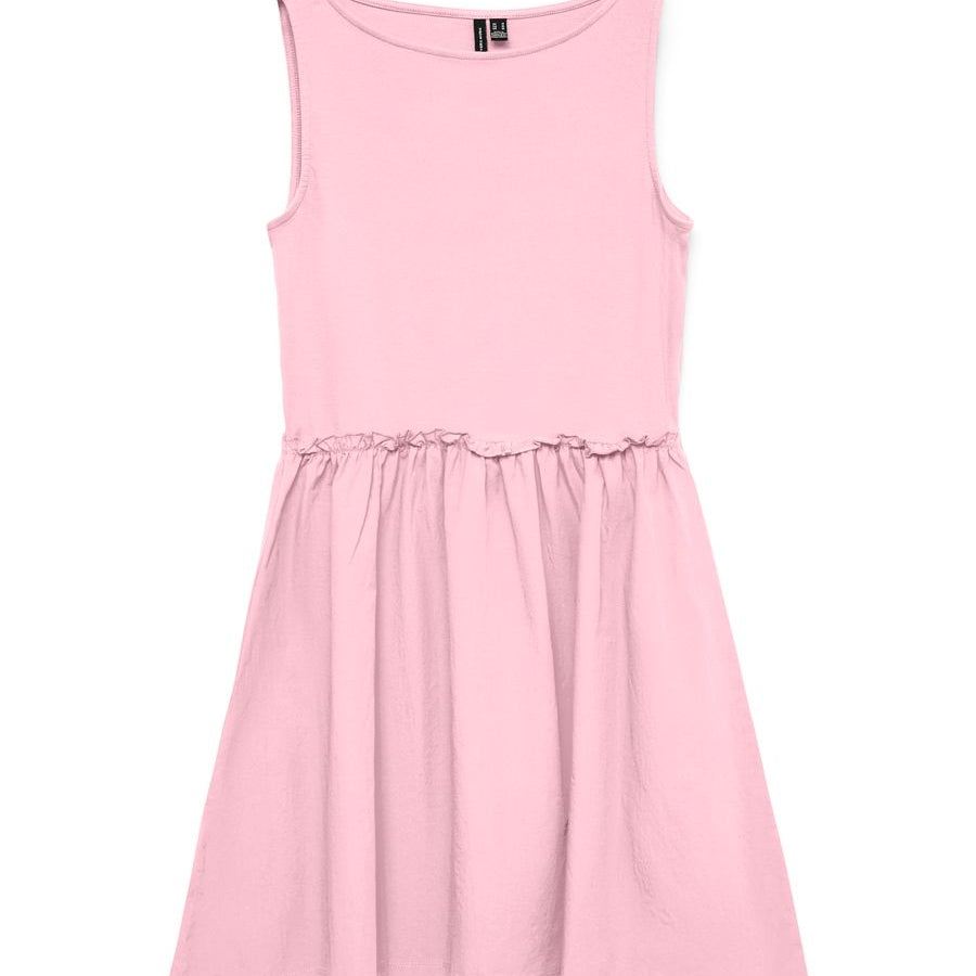 VMTINNA SL BOAT NECK SHORT DRESS JRS GA
