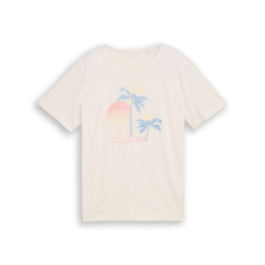 T-Shirt mit Palmen-Print