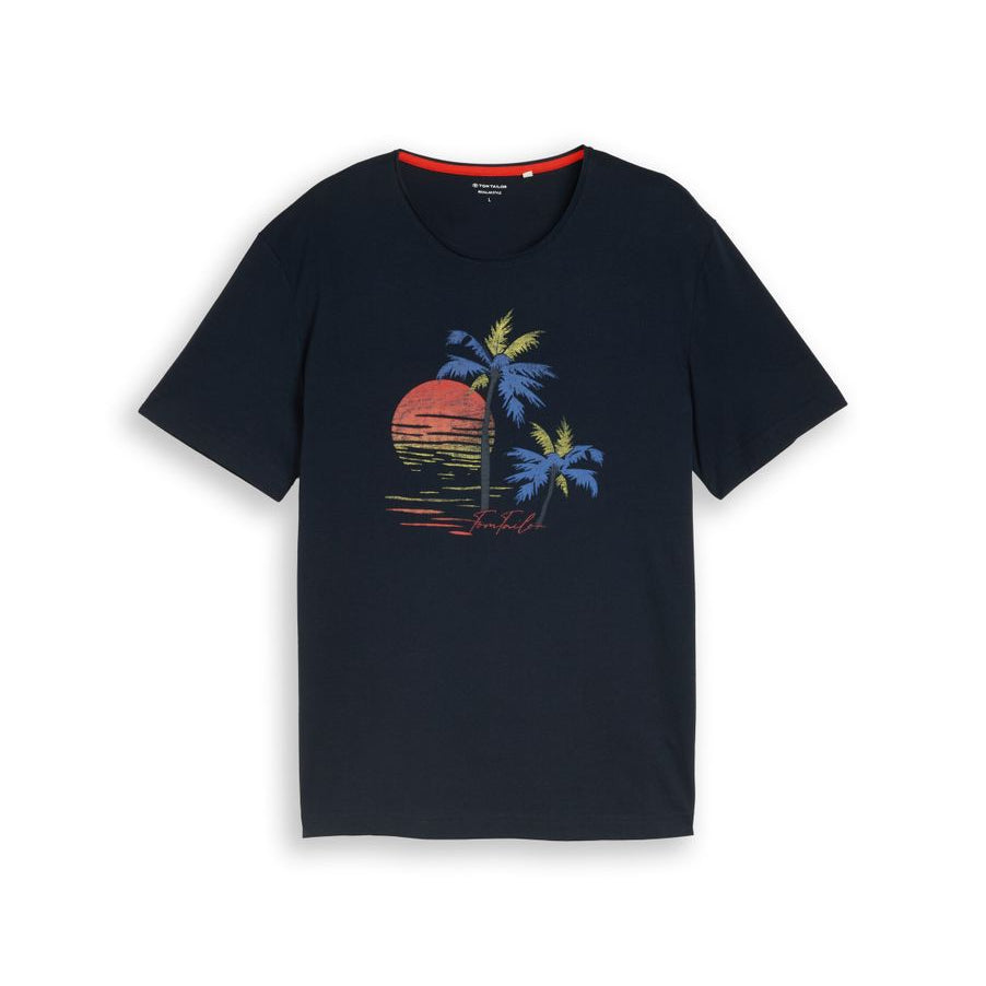 T-Shirt mit Palmen-Print