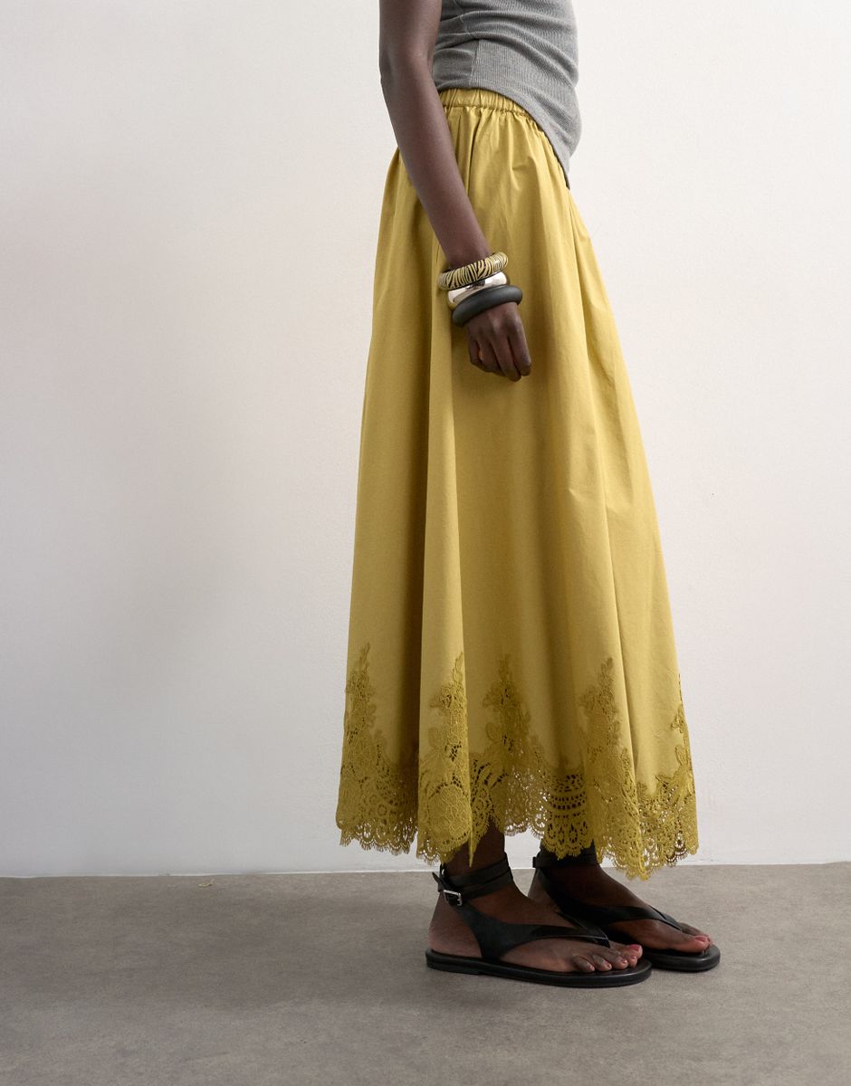 TSLINA LACE ANKLE SKIRT WVN