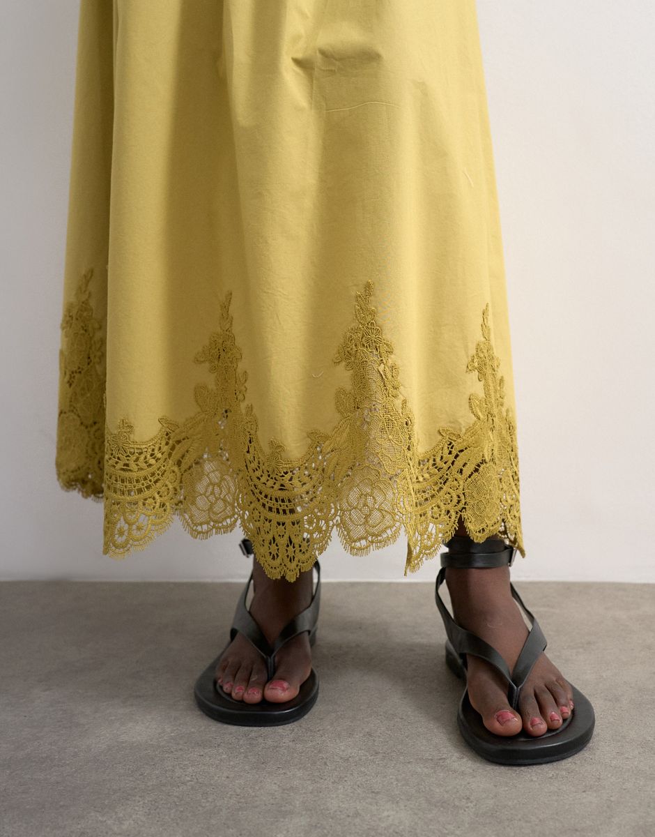 TSLINA LACE ANKLE SKIRT WVN