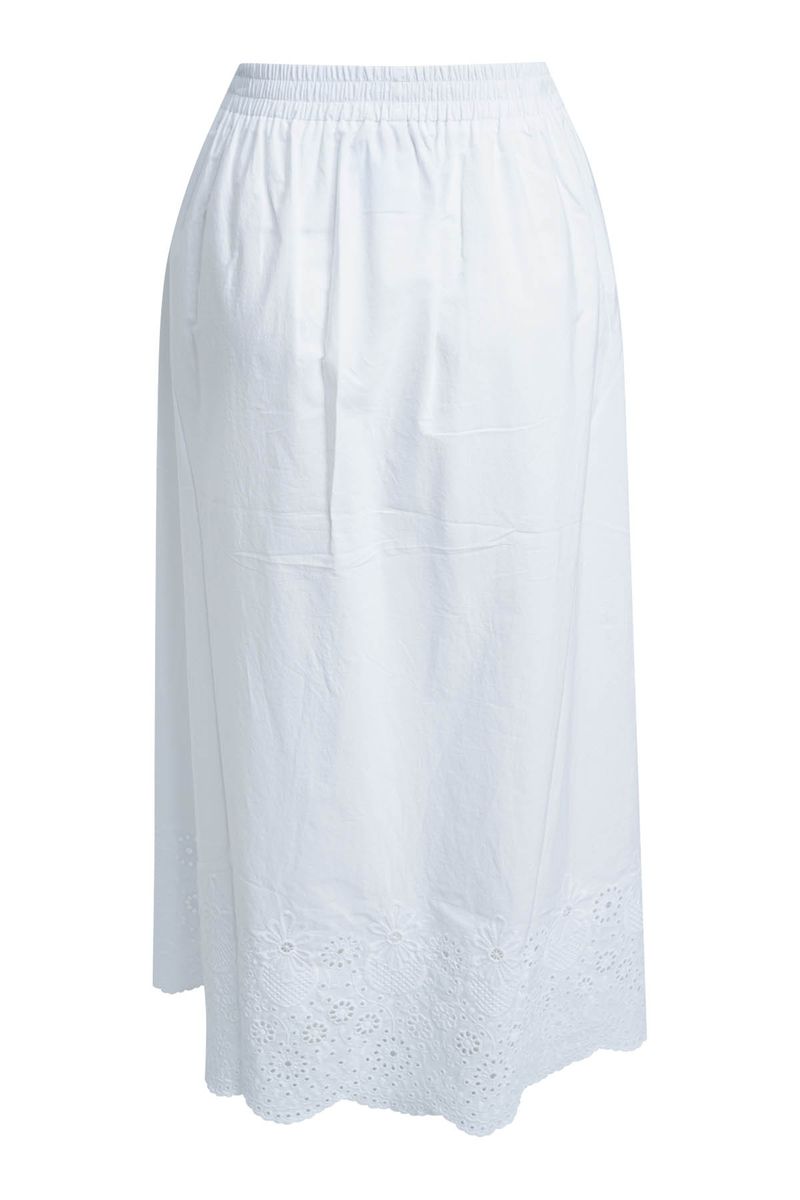 SKIRT WITH BORDERIE ANGLAISE