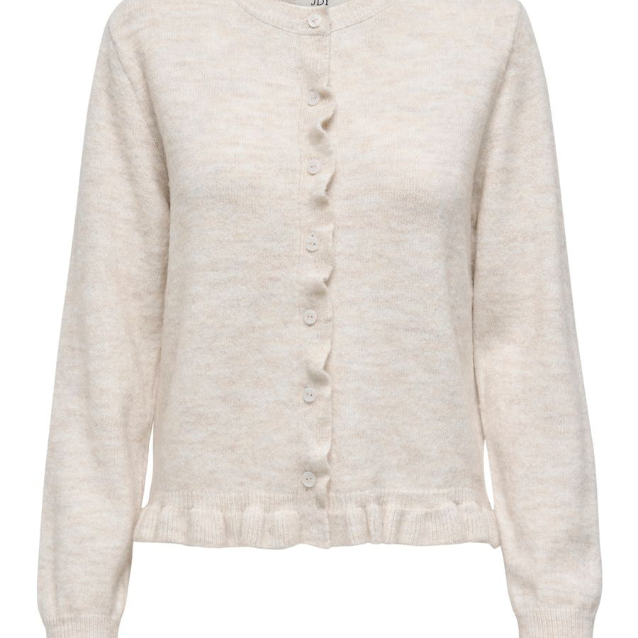 JDYLETTY L/S ON FRILL CARDIGAN KNT NOOS