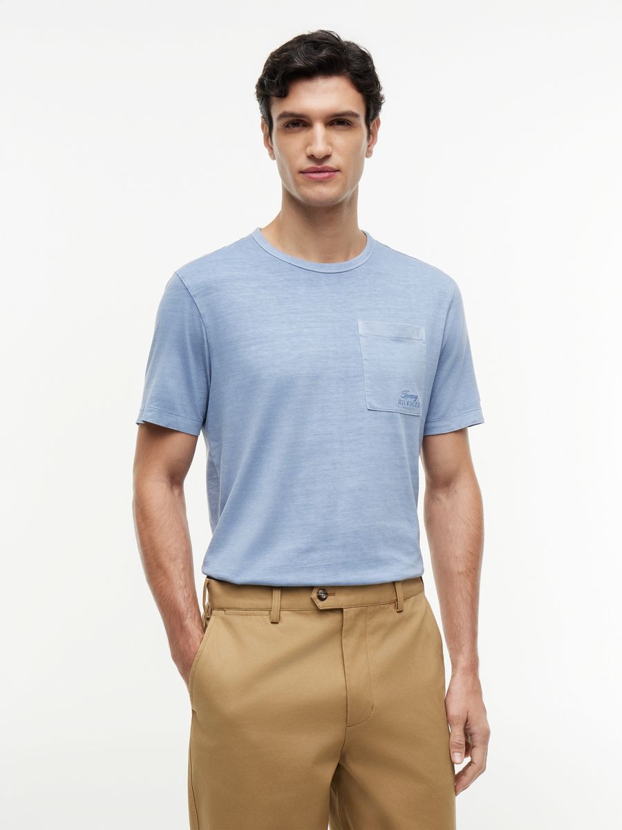 GARMENT DYE POCKET REGULAR TEE