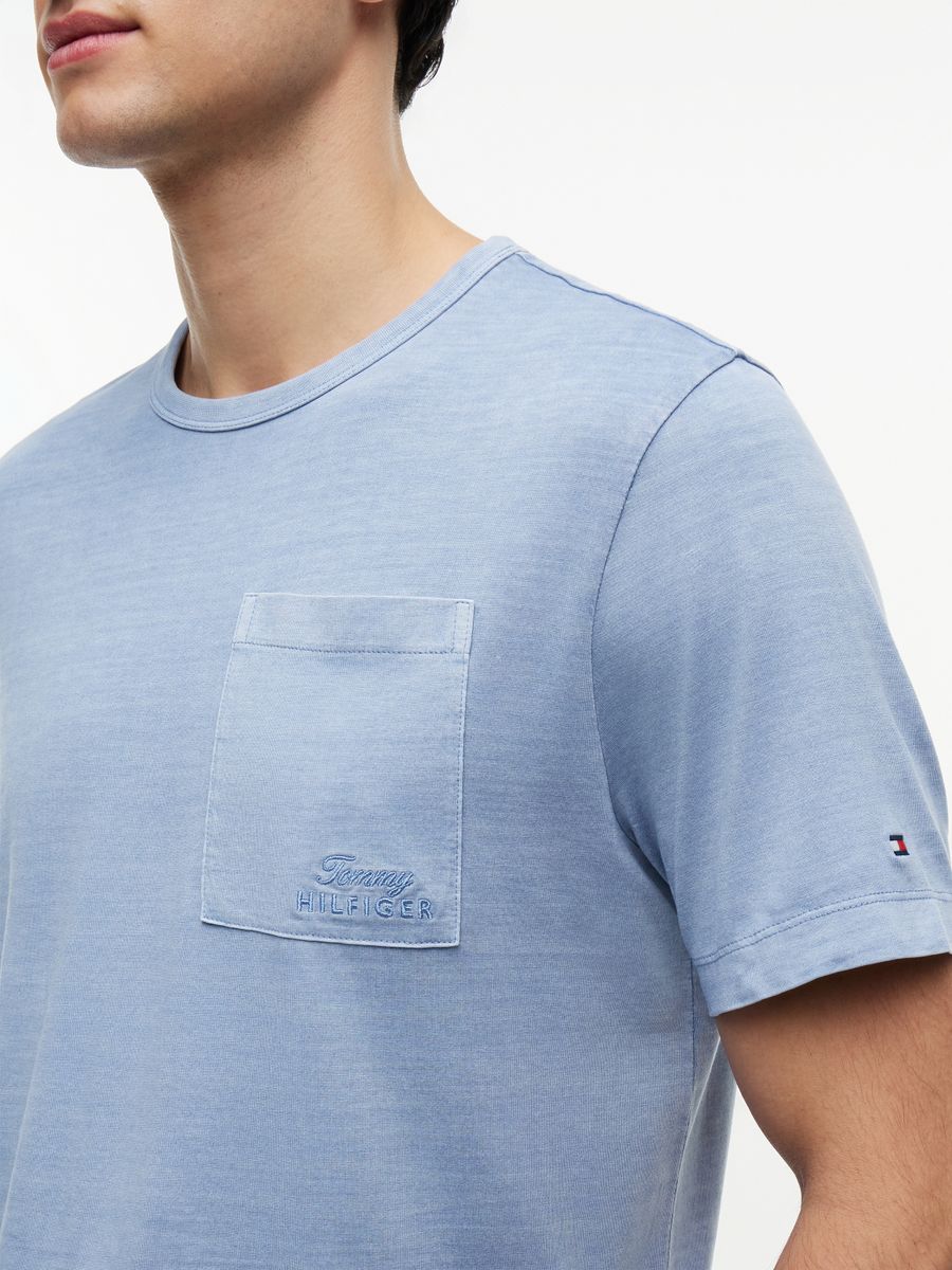 GARMENT DYE POCKET REGULAR TEE