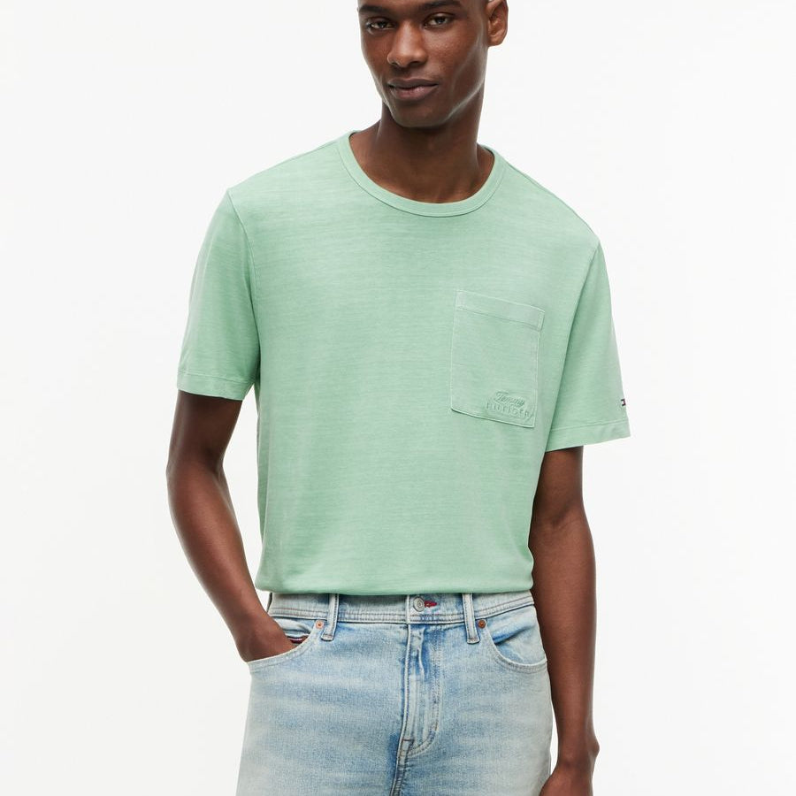 GARMENT DYE POCKET REGULAR TEE