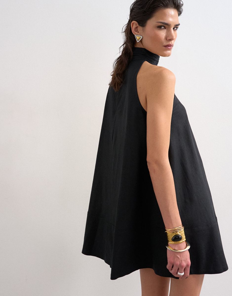 TSSARA SL TRAPEZE MINI DRESS WVN