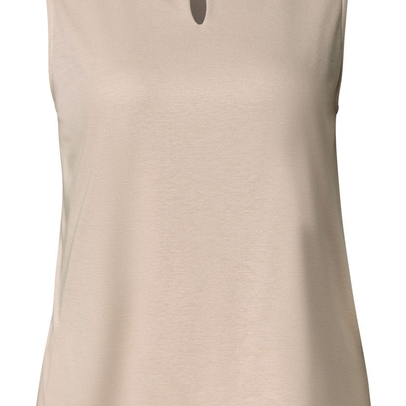 Top mit Rundhals und Cut-Out-Detail
