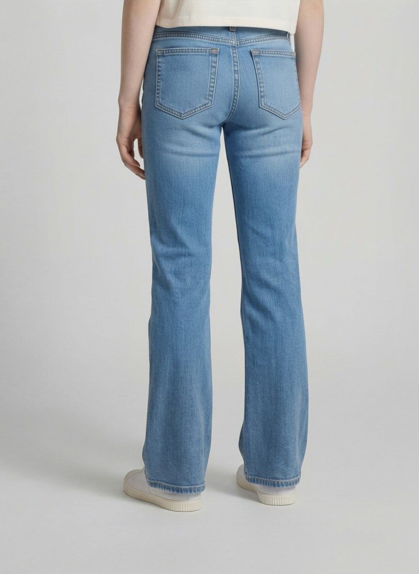 flared denim
