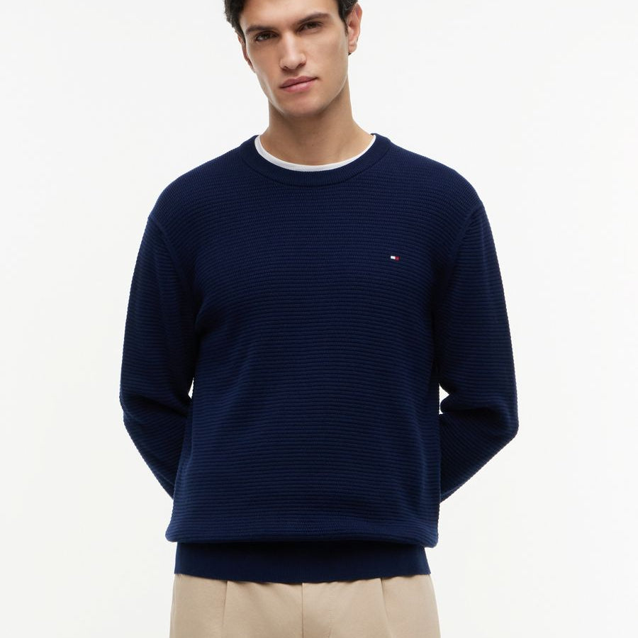 SEASONAL STRUCTURE CREW NECK
