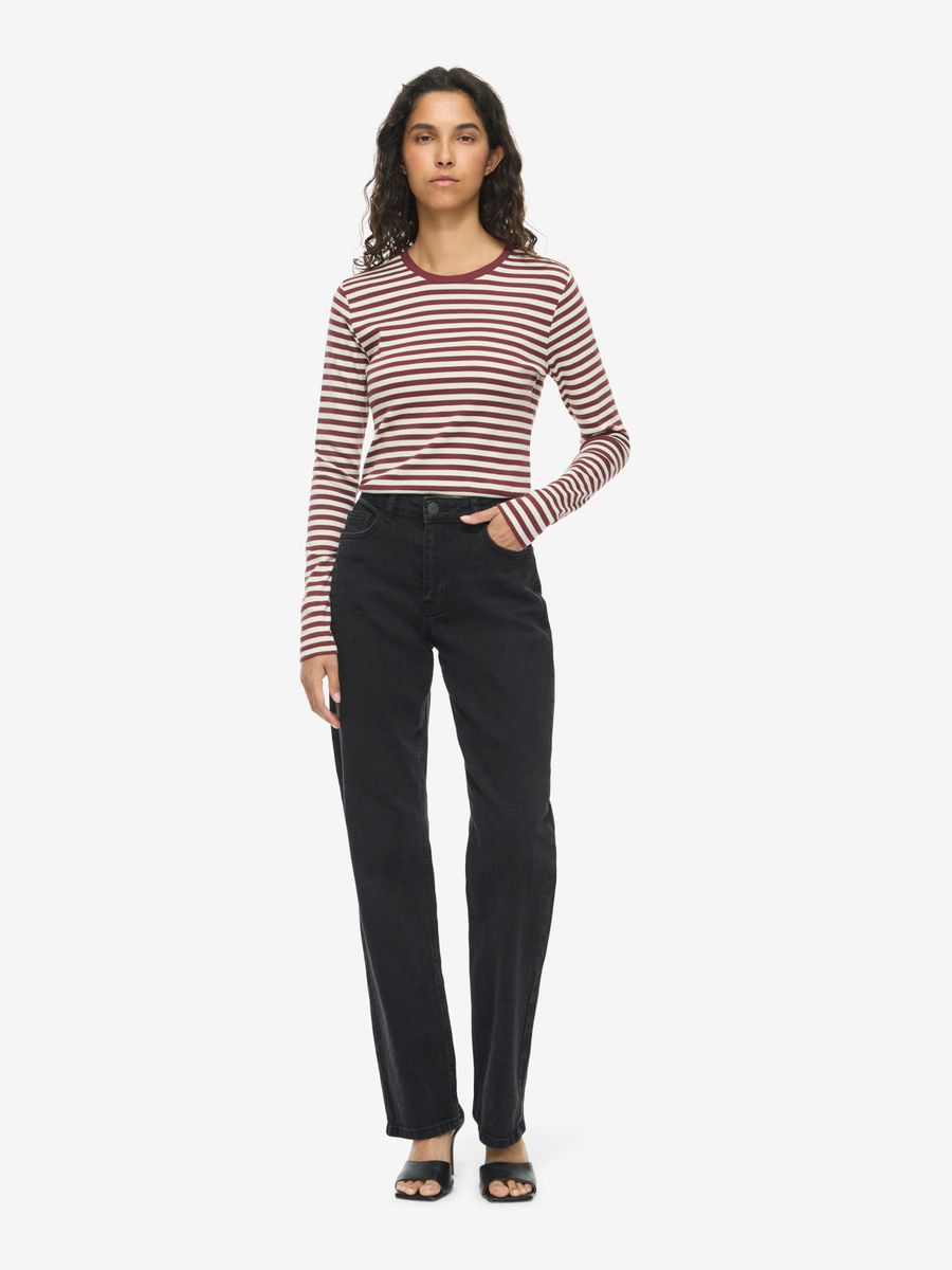 NMSTORMI L/S O-NECK RIB TOP