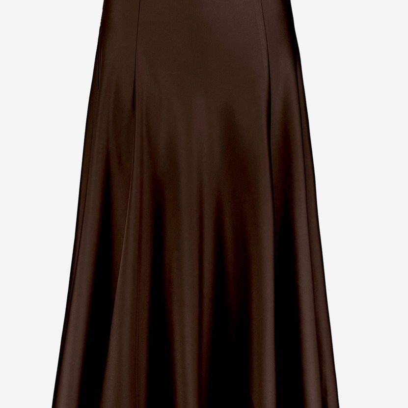 Satinrock Maxi mit Gummibund