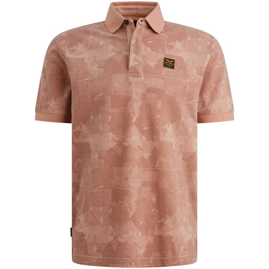 printed two tone pique