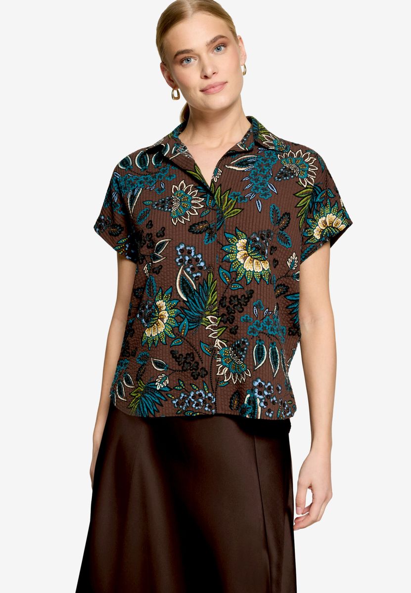 Bluse kurzarm mit Print