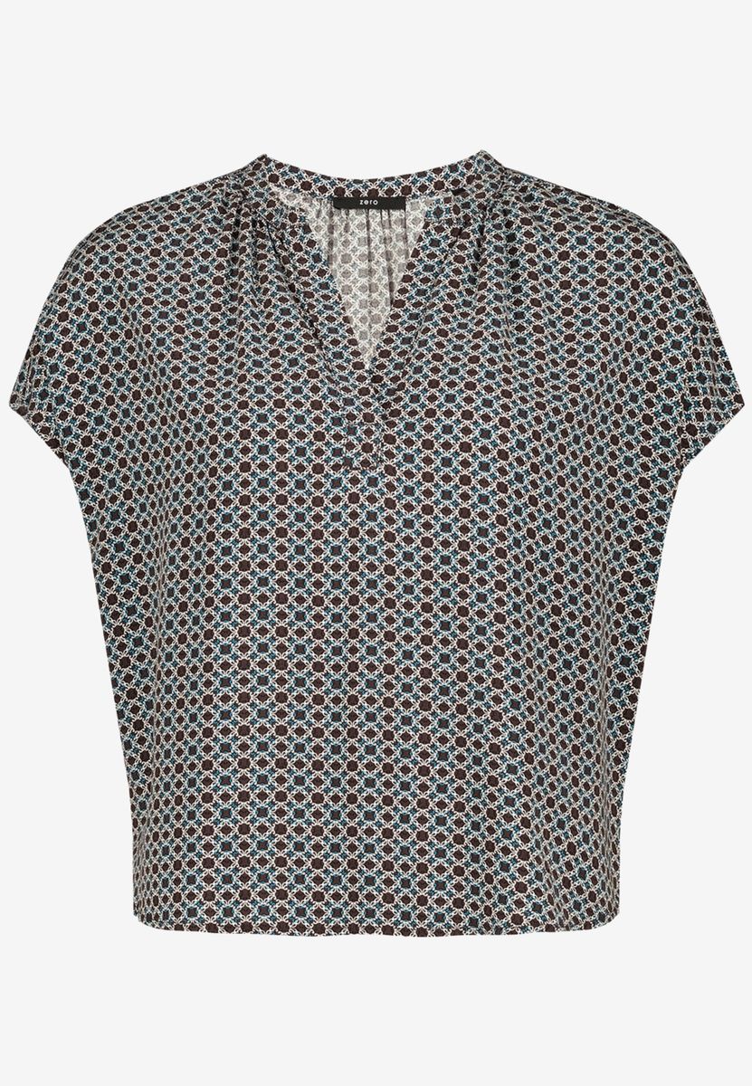 Blusenshirt mit grafischem Muster