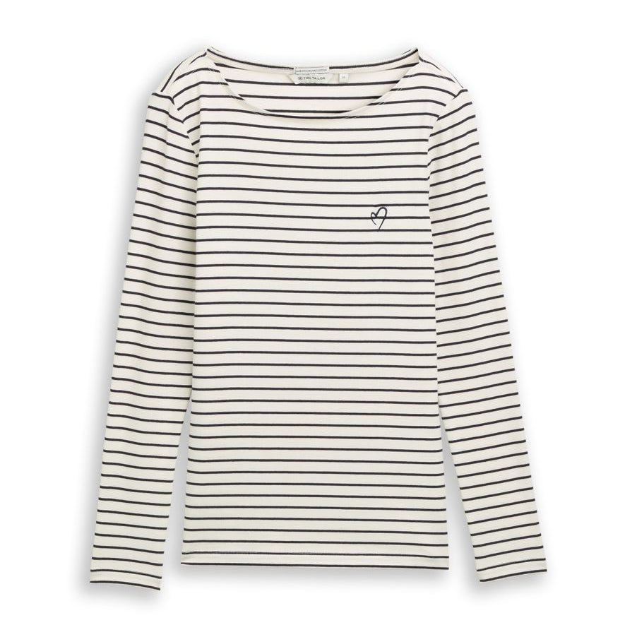Langarmshirt mit Streifenmuster
