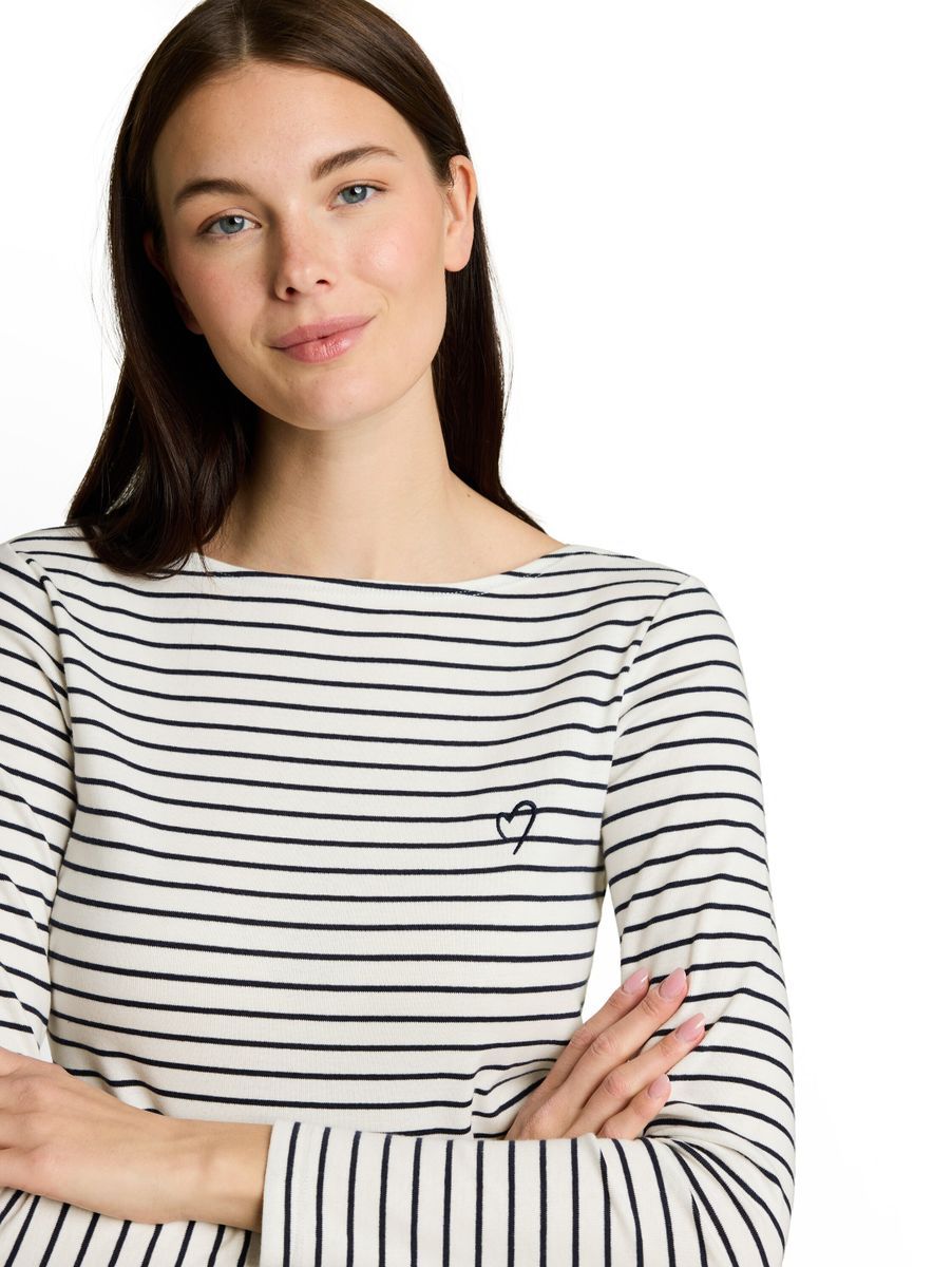 Langarmshirt mit Streifenmuster