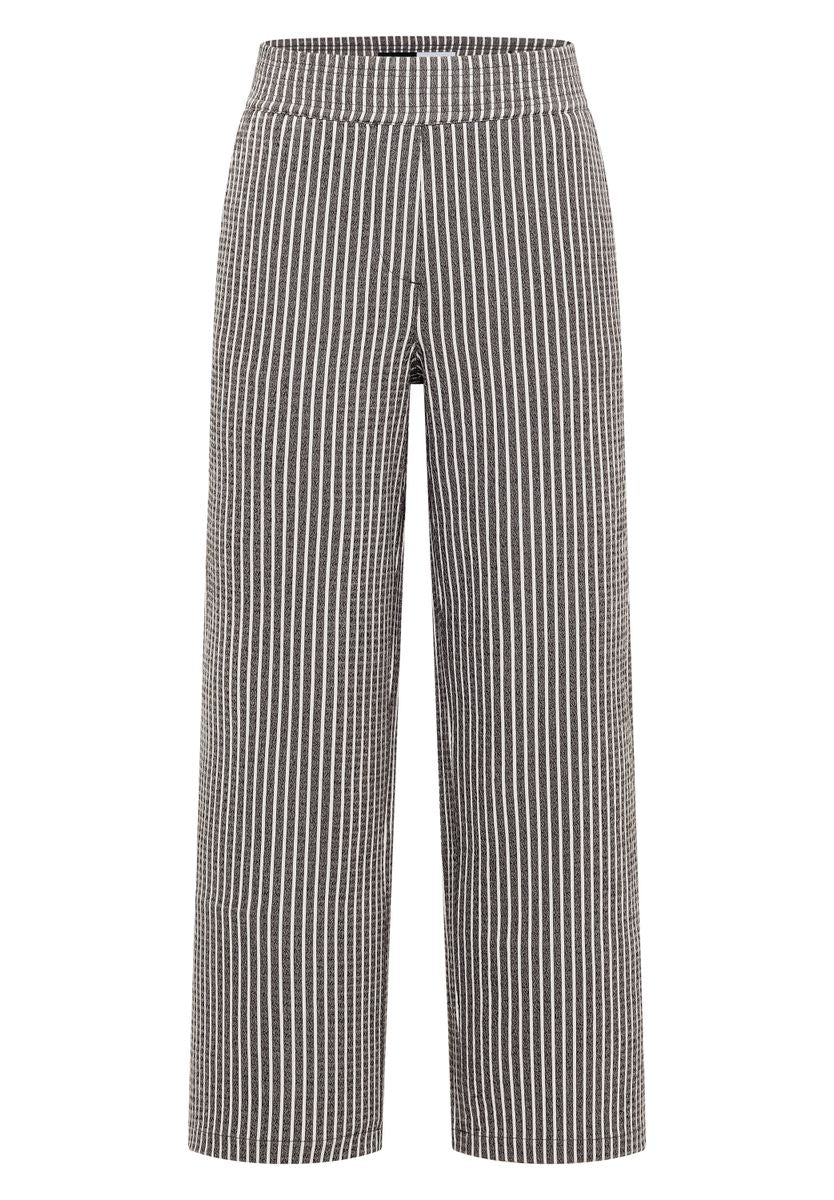 Wide Leg Hose in Seersucker-Qualität